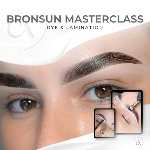 Carvd Academy Bronsun Dye and Lamination Tutorial — exclusive online brow tutorial mastering Bronsun brow dye and lamination techniques by Innovator Cosmetics, included in the Ultimate Brows and Business Course bundle