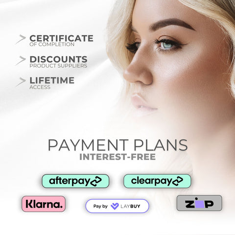 Carvd Academy Lamination, Dye and Tint Masterclass — includes certificate of completion, supplier discounts and lifetime access with interest-free payment plans via Afterpay, Clearpay, Klarna, Laybuy and Zip