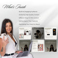 Carvd Academy Social Media Content Ebook — covers building an engaging audience, creating high quality content, filming techniques, editing apps and features, and optimising posts for reach on Instagram and TikTok for beauty professionalsSonnet 4.6