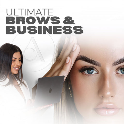Carvd Academy Ultimate Brows and Business Course — complete online brow education bundle combining professional brow lamination, dye, tinting, mapping and waxing techniques with a proven business formula to scale to $100K USD per year
